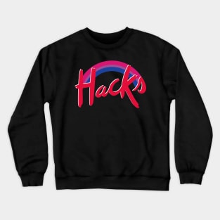 Hacks Bisexual Rainbow Crewneck Sweatshirt